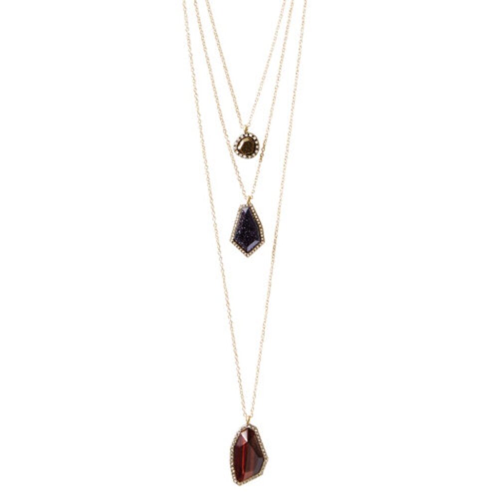 Chloe + Isabel Rebel Three-Row Convertible Necklace